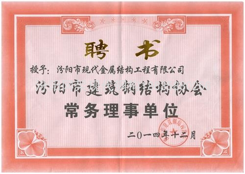 汾阳钢协常务单位