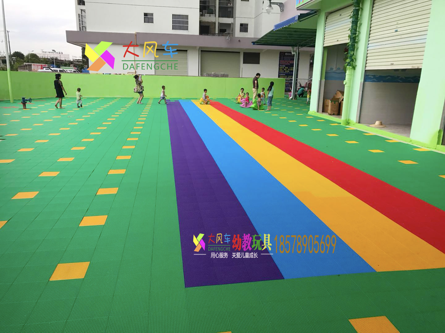 悬浮式运动拼装地板幼儿园运动场地广西南宁生产厂家