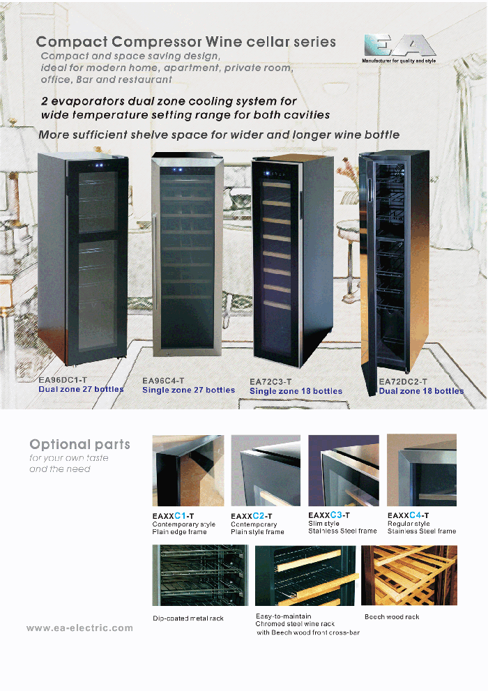 Compressor wine cooler