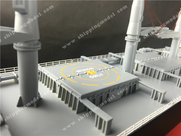  65cm 散货船舶模型 5仓散货船模型定制 海艺坊礼品船模工厂