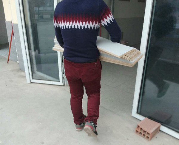 马鞍山姥桥中学小学微机房电脑桌