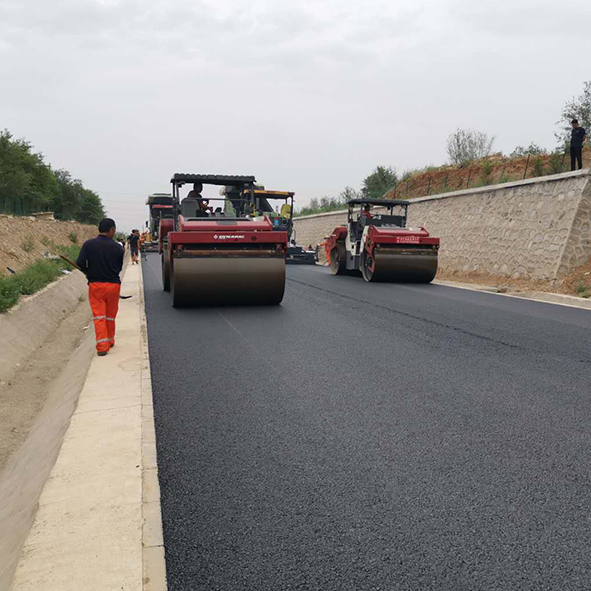 沥青混凝土路面摊铺