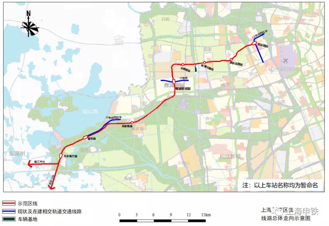 青浦,松江和金山的铁路线也可以称为郊环铁路途径青浦白鹤,工业区青浦