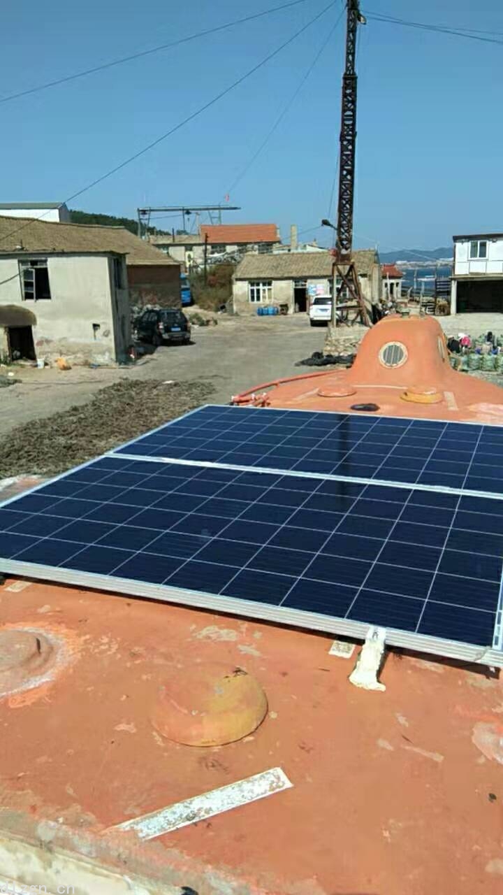 大连金石滩庙上港太阳能光伏发电安装