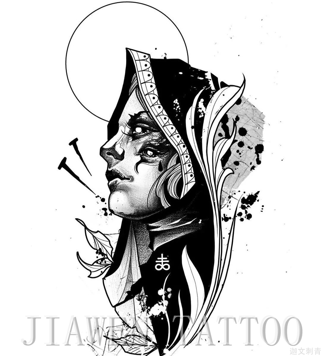 很适合纹在身上的一些暗黑纹身手稿-企业相册-迦文刺青