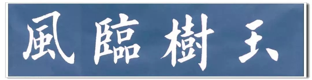 楷书常用四字词语 书写示例