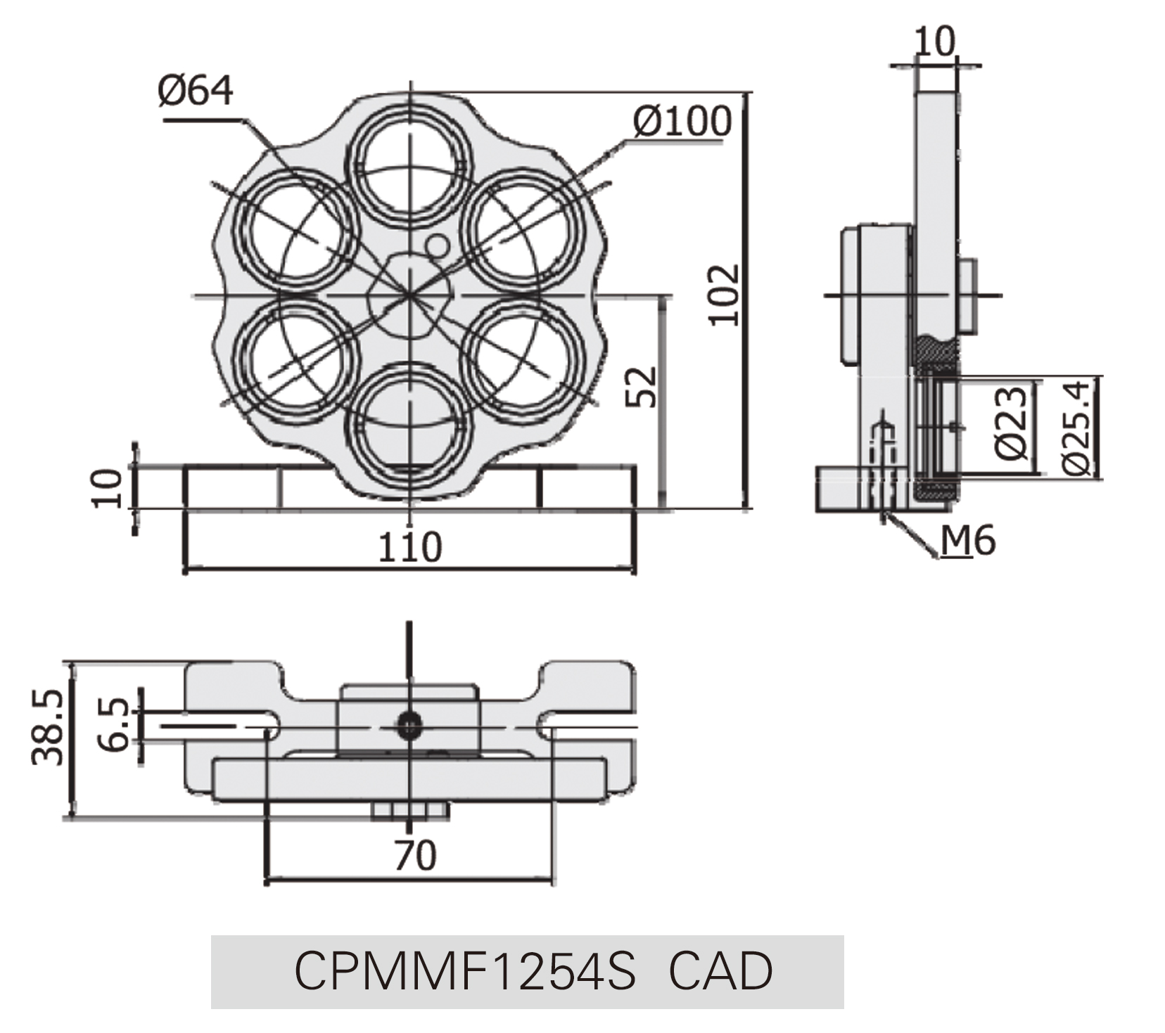 CPMMF1254S滤光片架CAD