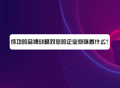 成功的品牌战略对您的企业意味着什么？