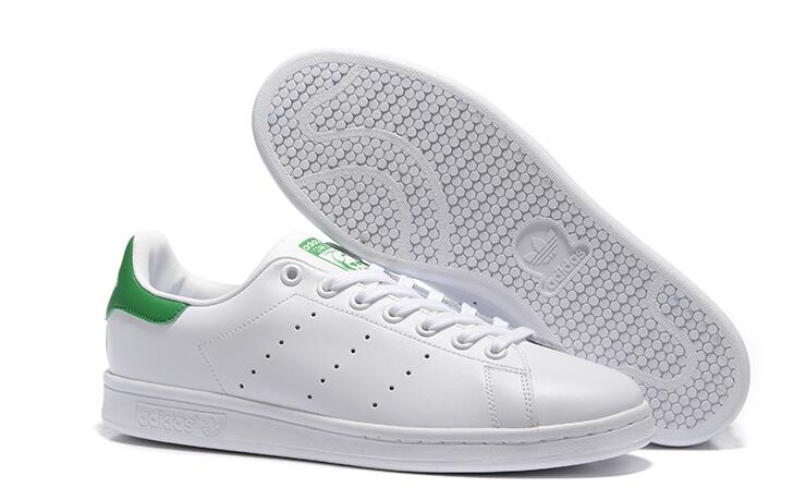 2019最新阿迪adidassmith 三叶草 白绿尾 情侣款运动鞋