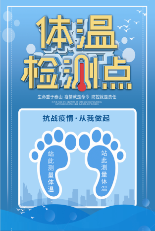 测温海报