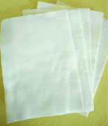 Short-fiber nonwoven geotextile