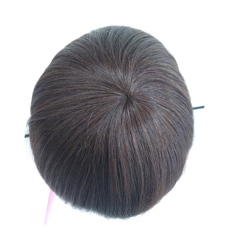 秀亿假发全真发顶心递针深棕色 fhd14【实体专柜】