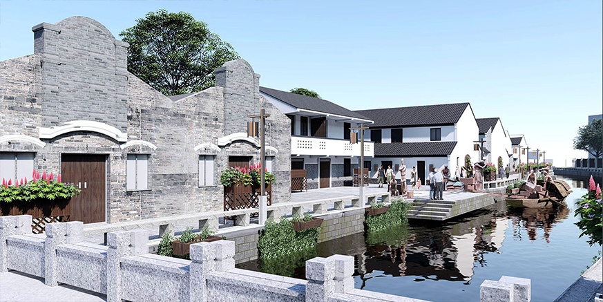 宁波鄞州前塘河景观设计