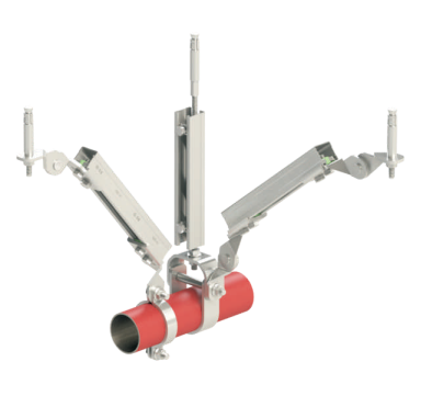 水管双向抗震支吊架